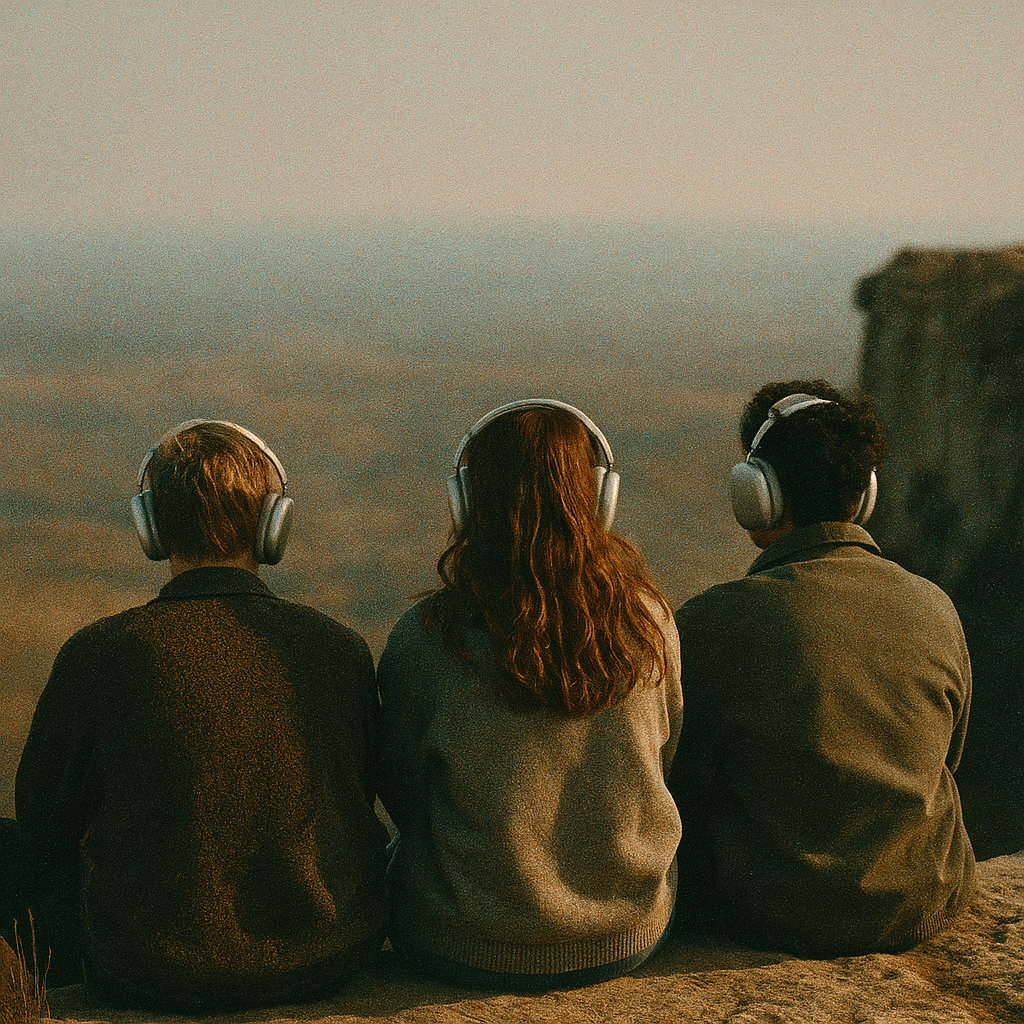 People enjoying music together